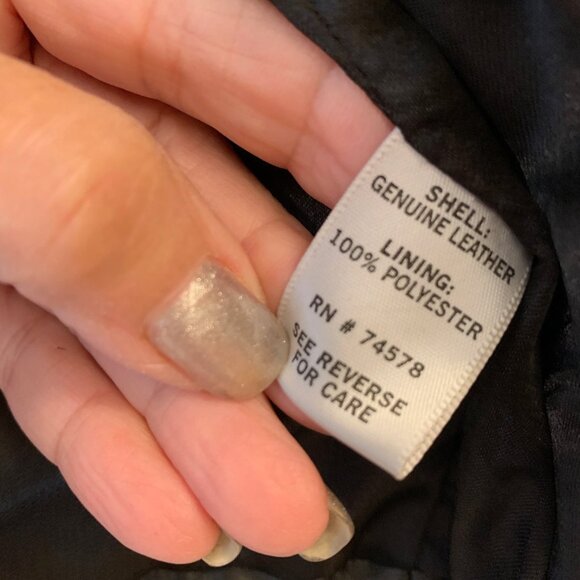 EUC CACHE 3/4 SLEEVE RUSCHED CROPPED LEATHER JACKET - Picture 5 of 8